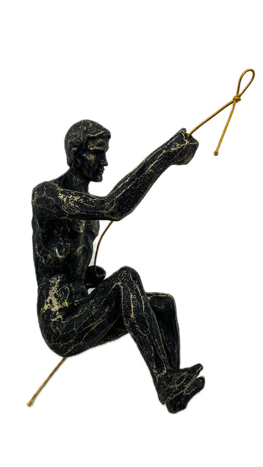 MAN SWINGING WITH ROPE #20 HOME DECOR
