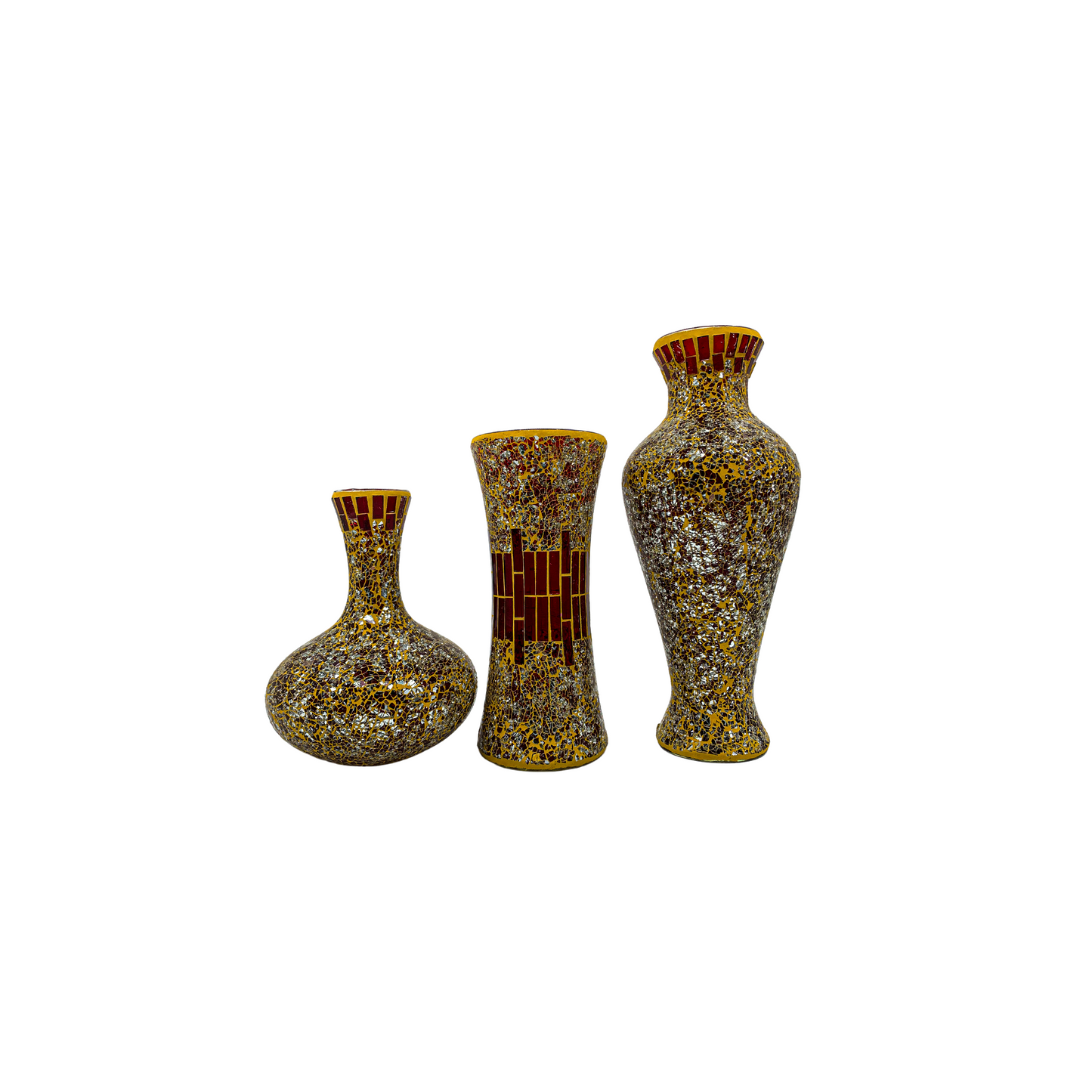 #50/3PC LARGE VASE SET HOME DECOR